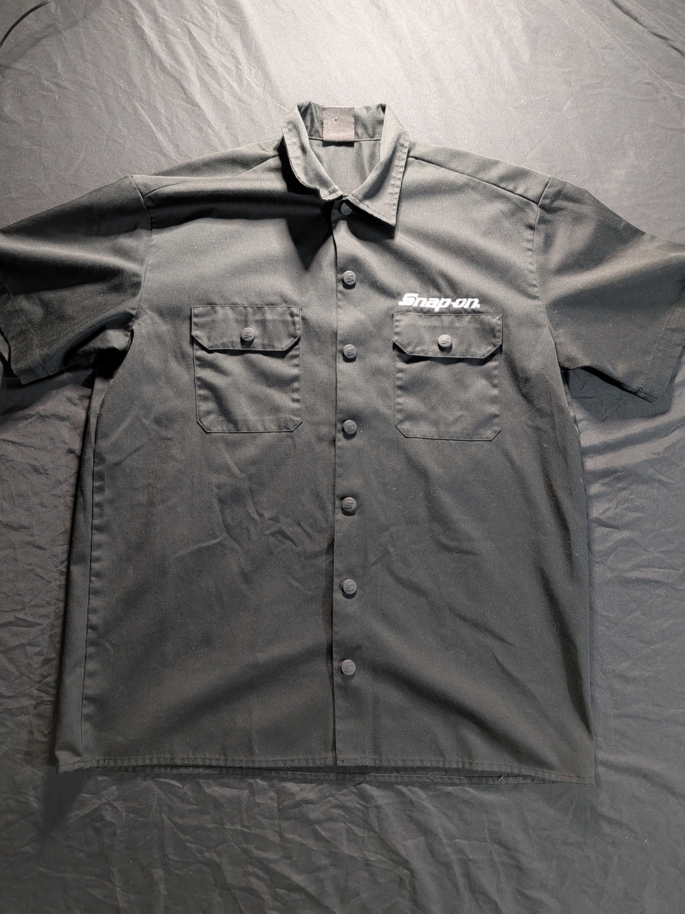 Snap-on 105 Anniversary Men’s Short Sleeve Work Shirt in Black